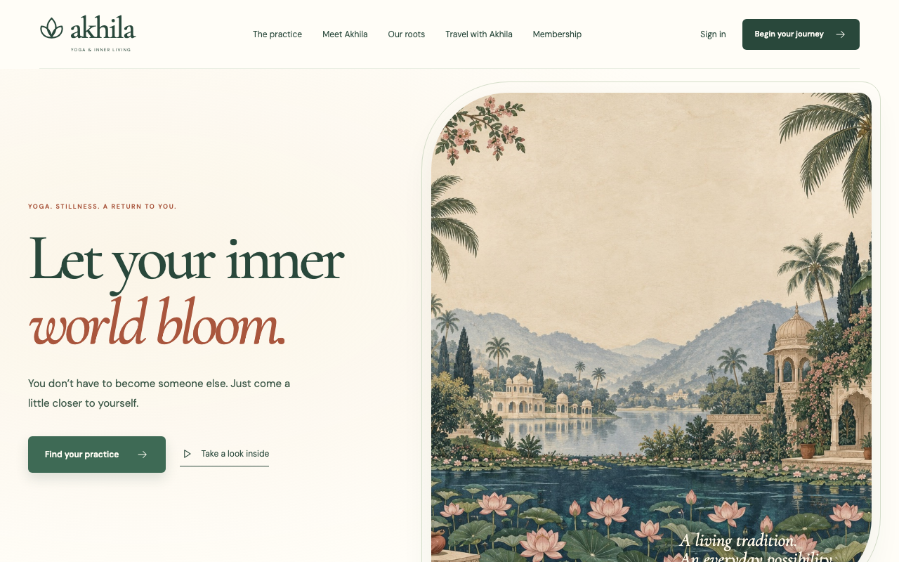 Akhila Yoga subscription platform